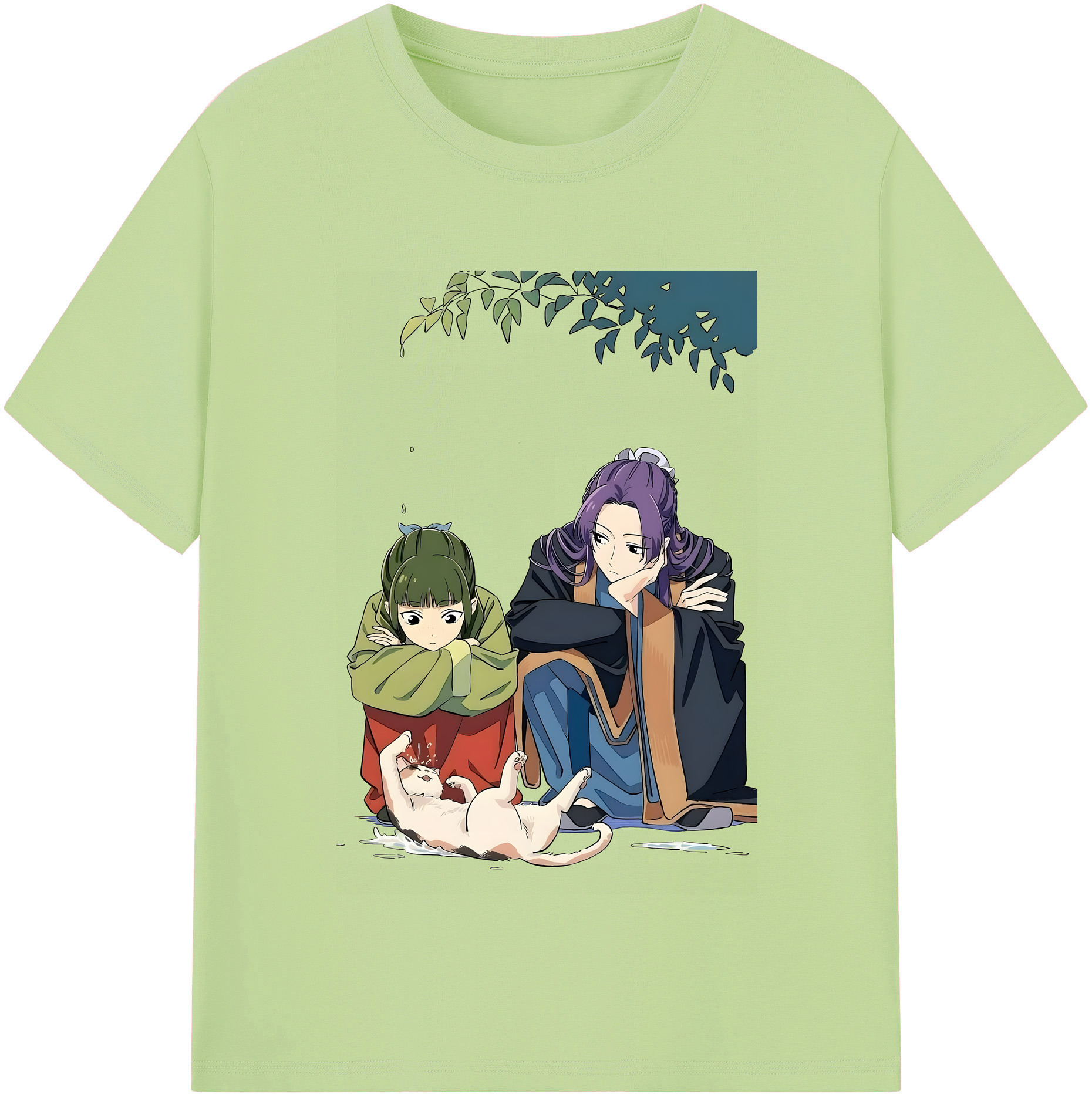 （画像用） 薬屋のひとりごと The Apothecary Diaries 綿100％半袖Tシャツ（フロントプリント）